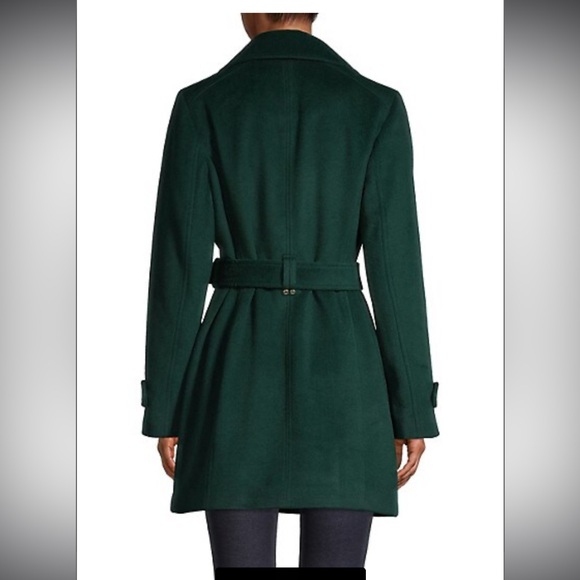 Michael Michael Kors dark green wool coat with golden hardware - Picture 2 of 5